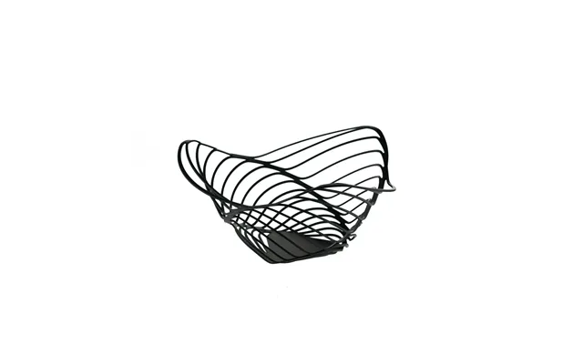 Alessi Trinity High Fruit Basket 26 Cm Black