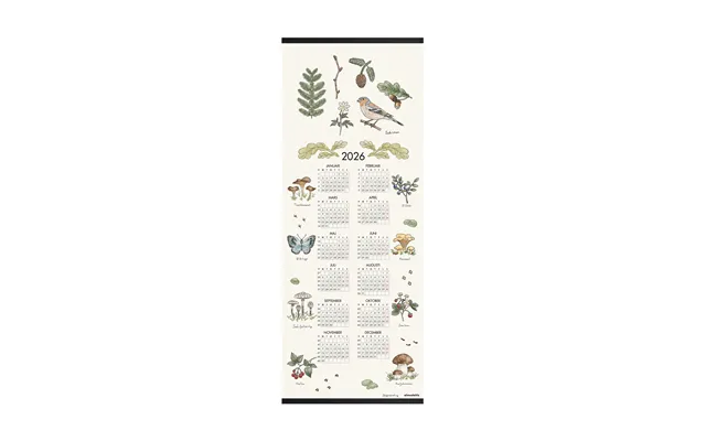 Almedahls Forest Walk Calendar 2026 35x90 Cm