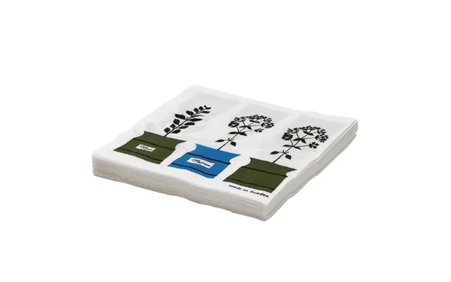 Almedahls Persons Kryddskåp Paper Napkin 20-pack Green-blue
