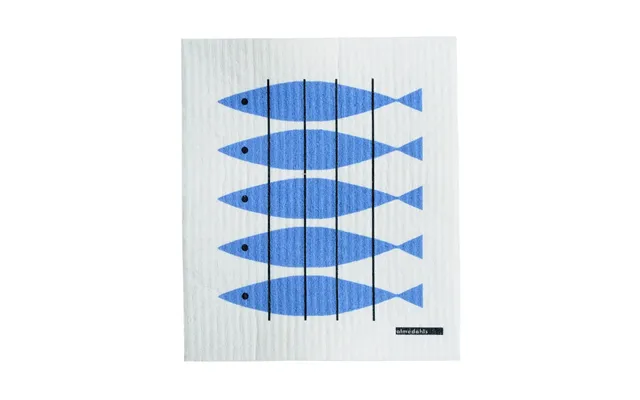 Almedahls Sill Dishcloth White-blue