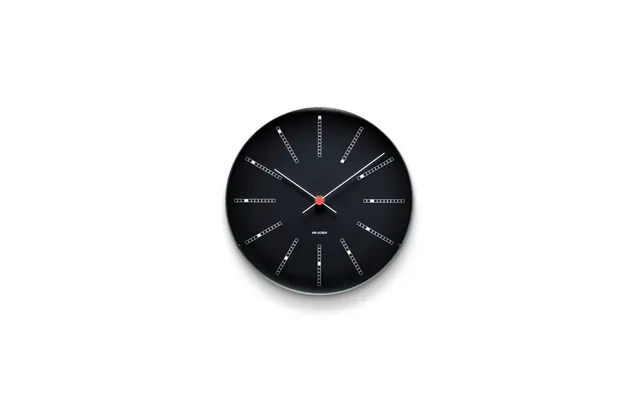 Arne Jacobsen Clocks Aj Bankers Clock Black Ø 21 Cm