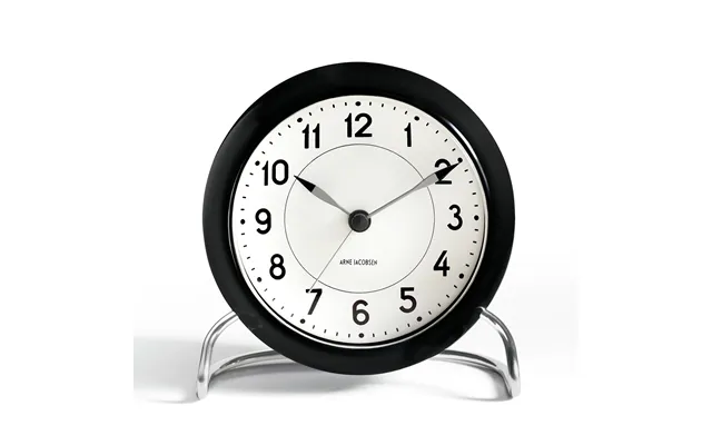 Arne Jacobsen Clocks Aj Station Table Clock Black