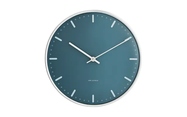 Arne Jacobsen Clocks Arne Jacobsen City Hall Blue - Ø21 Cm