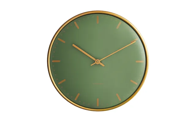 Arne Jacobsen Clocks Arne Jacobsen City Hall Green - Ø21 Cm