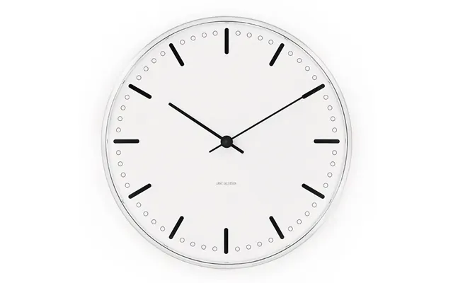 Arne Jacobsen Clocks Arne Jacobsen City Hall White - Ø21 Cm