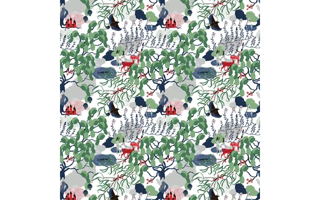 Arvidssons Textil Mimers Brunn Fabric Multi'