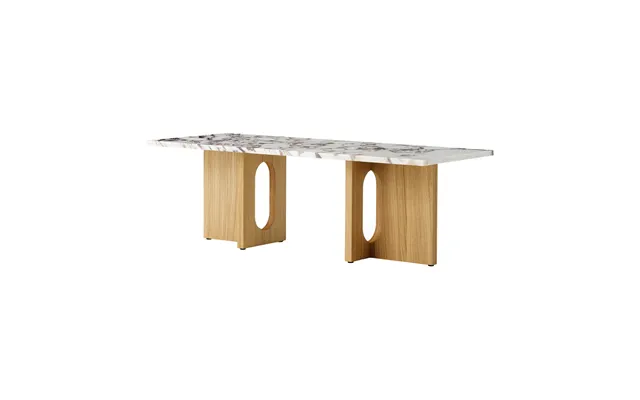 Audo Copenhagen Androgyne Lounge Table Natural Oak-calacatta Viola