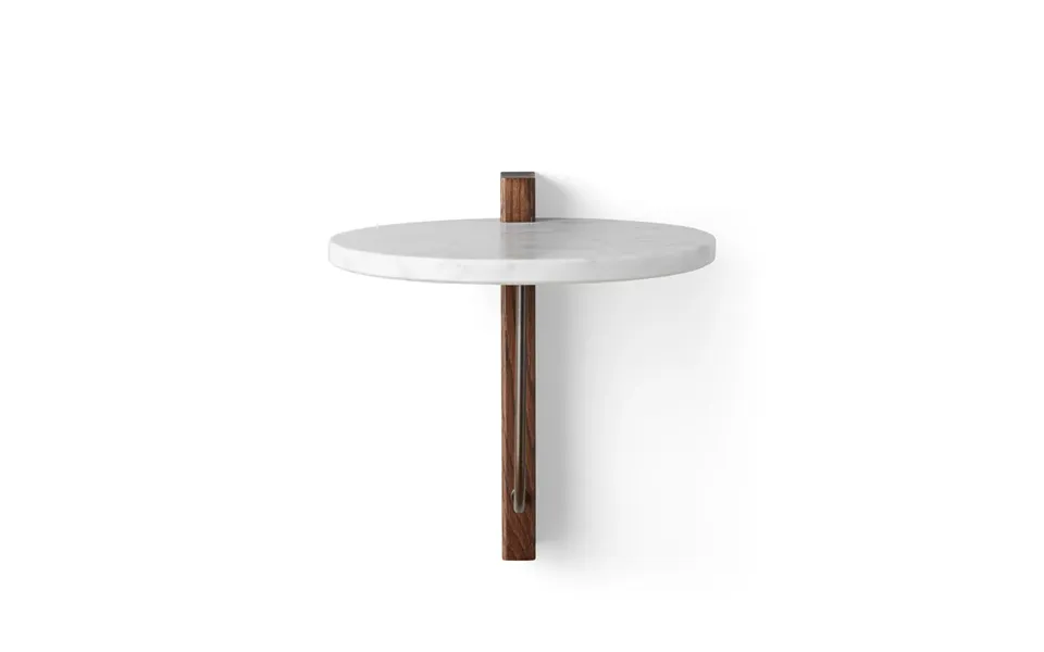 Audo Copenhagen Corbel Shelf Marble Carrara - Dark Stained Oak