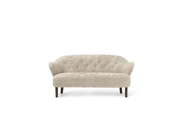 Audo Copenhagen Ingeborg 2.5-seat Sofa Sheepskin Moonlight-leg Oak Smoked