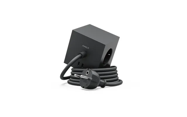 Avolt Square 1 Power Strip Usb-c 30w 3 M Stockholm Black