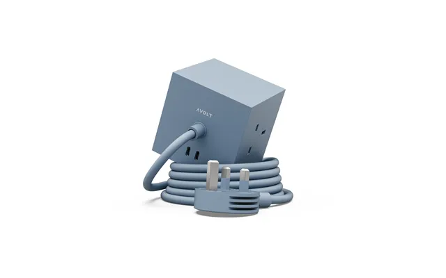 Avolt Square 1 Uk Power Strip Usb-c 30w 1.8 M Shark Blue