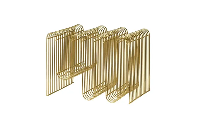 Aytm Curva Newspaper Stand Brass