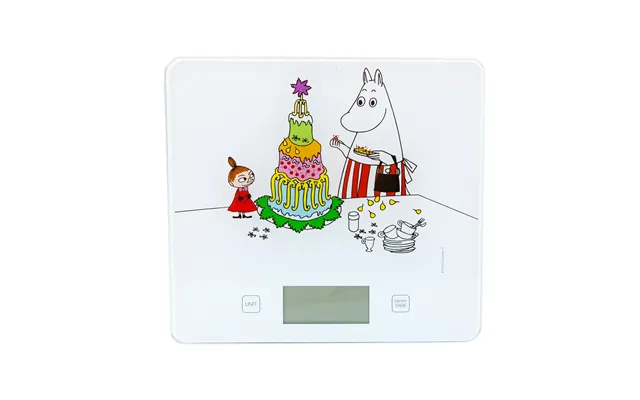 Bengt Ek Design Bengt Oak Kitchen Scale With Moomin Motif White