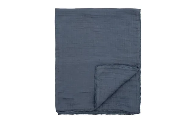 Bloomingville Bloomingville Muslin Throw 80x100 Cm Blue