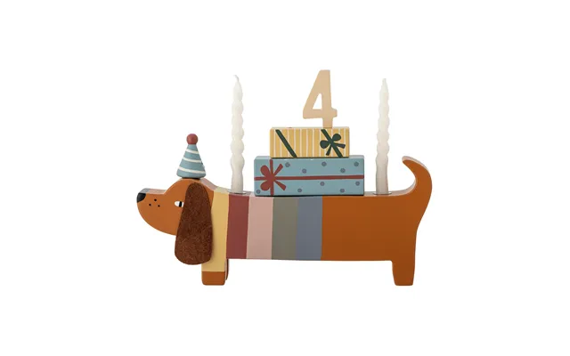 Bloomingville Charlie Birthday Decoration 28 Cm Brown-multi