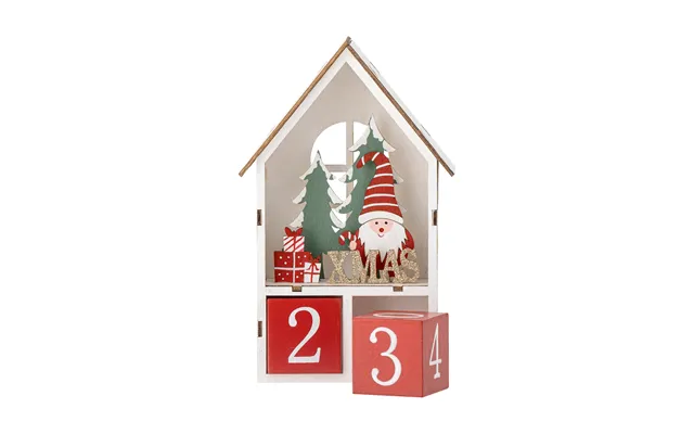 Bloomingville Edmund Calendar With Dates Red