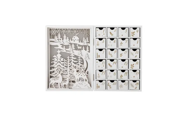 Bloomingville Elimar Advent Calendar With Lighting White