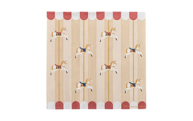 Bloomingville Merry-go-round Napkin 33x33 Cm 20-pack Nature