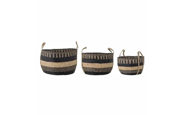 Bloomingville Sania Basket 3-pack Black
