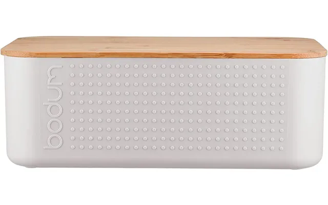 Bodum Bistro Bread Box With Bamboo Lid White