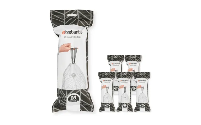 Brabantia Brabantia Perfectfit Bin Bags 120 Bags Model M. 60 L