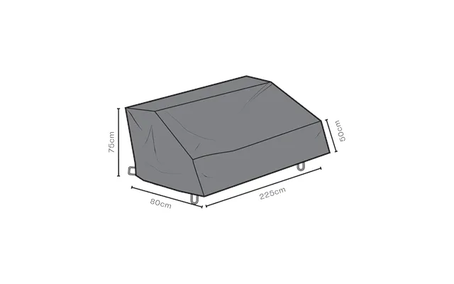 Brafab Brafab Furniture Cover Sofa Black 80 Cm