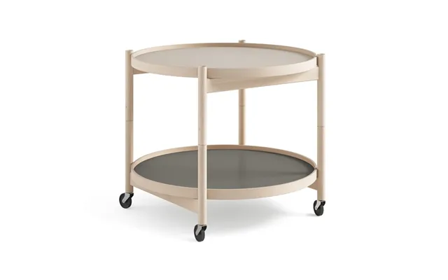 Brdr. Krüger Bølling Tray Table Model 60 Stone - Untreated Beech Stand