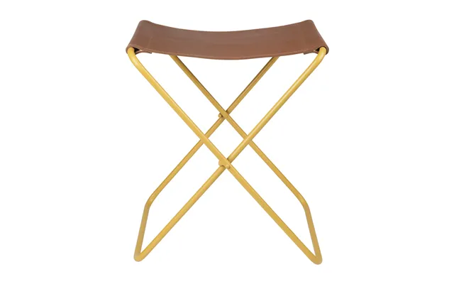 Broste Copenhagen Nola Stool Leather Harvest Gold