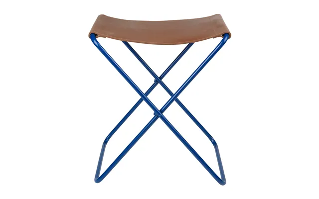 Broste Copenhagen Nola Stool Leather Intense Blue