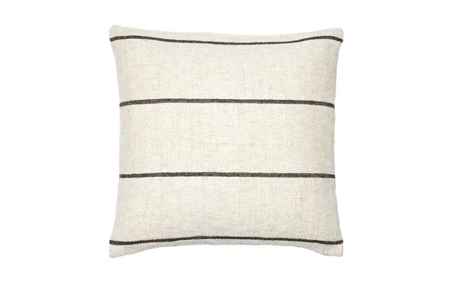 Broste Copenhagen Sigrid Cushion Cover 50x50 Cm Light Beige-black