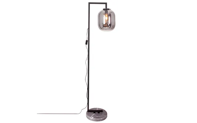 By Rydéns Leola Floor Lamp Black Marble-smokey Grey