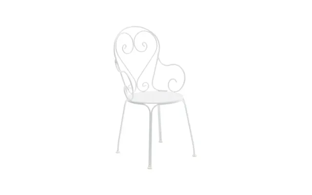 Byarums Bruk Classic No.1 Armchair White - Metal Seat