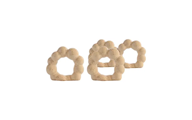 Byon Porto Napkin Ring 4-pack Beige