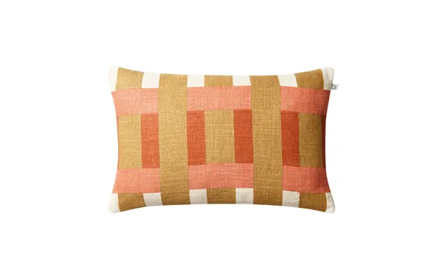 Chhatwal & Jonsson Benaras Cushion Cover 40x60 Cm Khaki-rose-apricot Orange