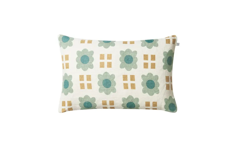 Chhatwal & Jonsson Lalit Cushion Cover 40x60 Cm Heaven Blue-khaki-aqua