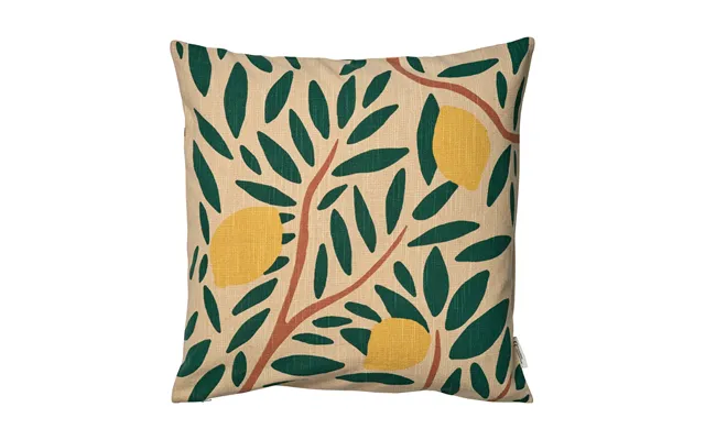 Classic Collection Sunny Citrus Cushion Cover 50x50 Cm Dark Green