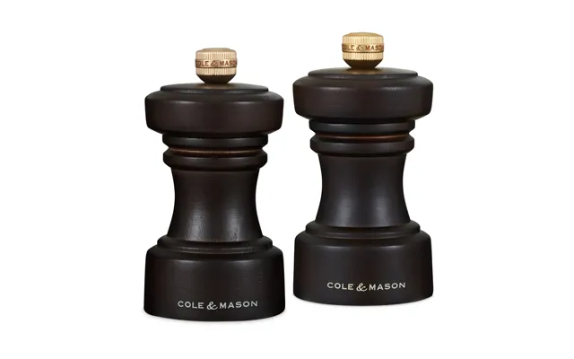 Cole & Mason Hoxton Salt And Pepper Grinder Set 10 Cm Chocolate