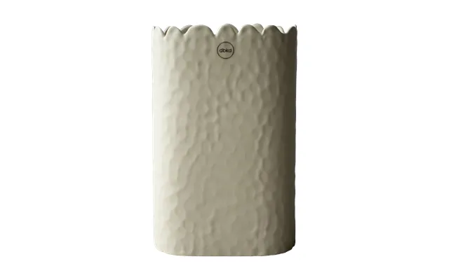 Dbkd Flowery Vase 20 Cm Cream