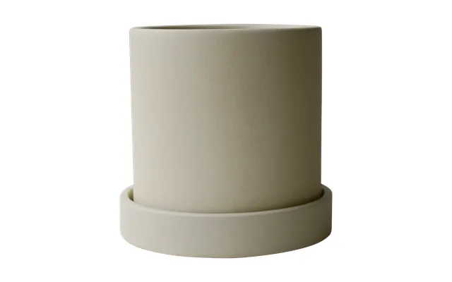 Dbkd Grow Pot Ø10 Cm With Saucer Sandy Creme