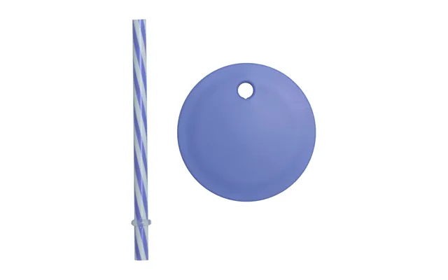 Design Letters Design Letters Straw With Lid Blue