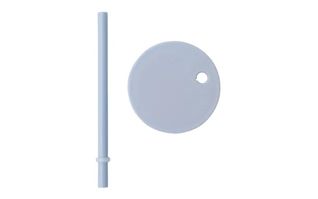 Design Letters Design Letters Straw With Lid Light Blue