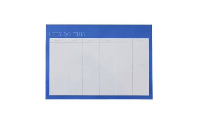 Design Letters Design Letters Weekly Planner Paper Cobalt Blue