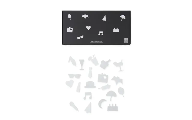 Design Letters Party Icons To Letter Board 20 Pieces White