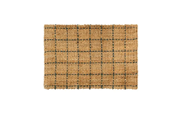 Dixie Freja Doormat Checked 60x90 Cm Natural-dark Grey