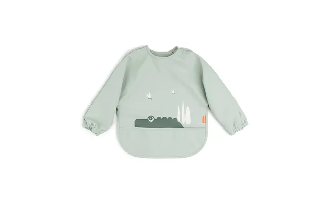 Done By Deer Croco Bib With Sleeves Green