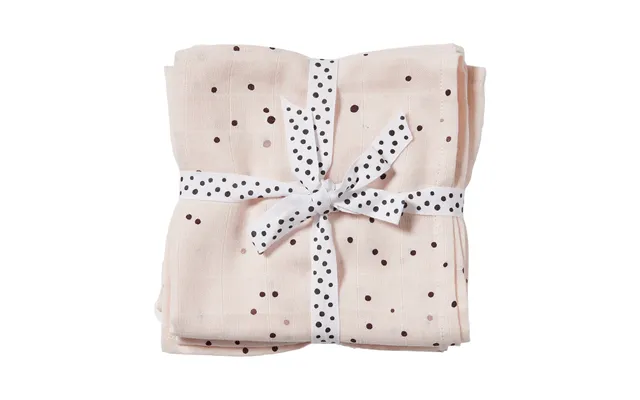 Done By Deer Dreamy Dots Baby Blanket 120x120 Cm 2-pack Powder
