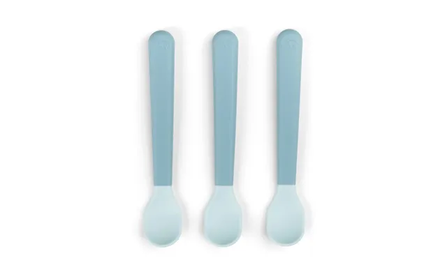 Done By Deer Easy-grip Foodie Spoon 3-pack Blue