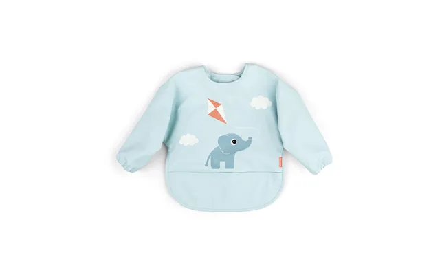 Done By Deer Playground Bib With Sleeve Blue