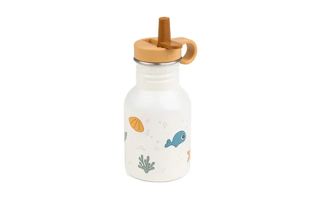Done By Deer Sea Friends Stainless Steel Bottle 35 Cl Beige