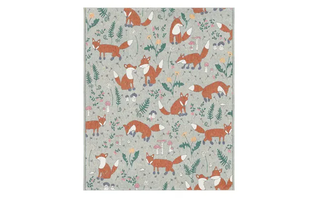 Ekelund Linneväveri Rävar Cotton Throw 140x170 Cm Multi